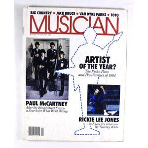 Musician Magazine Paul McCartney #76 February 1985, Big Country, Toto Jack Bruce